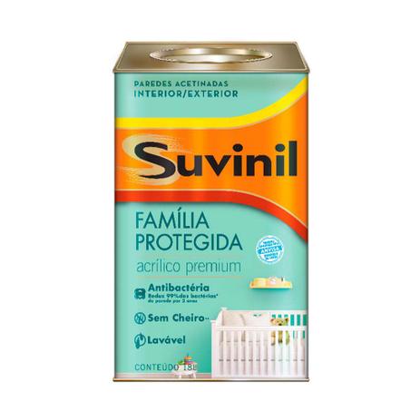 Tinta Látex acrilica anti-bactériana acetinado 18L branco Suvinil Menor preço em Tinta Látex acrilica anti-bactériana acetinado 18L branco Suvinil