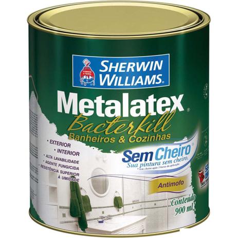 Tinta látex acrílico banheiro e cozinha 900ml Sherwin Williams - Sherwin Willians Menor preço em Tinta látex acrílico banheiro e cozinha 900ml Sherwin Williams - Sherwin Willians