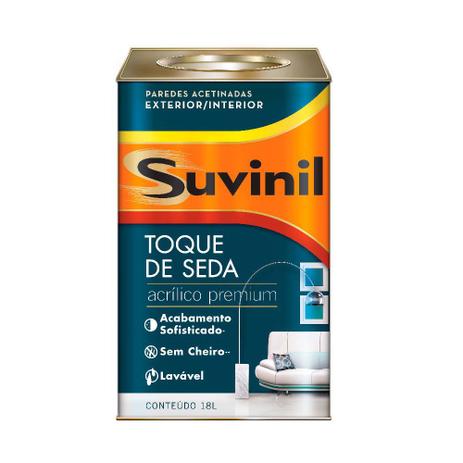 Tinta Látex Toque de Seda acrílica 18 litros branco Suvinil Menor preço em Tinta Látex Toque de Seda acrílica 18 litros branco Suvinil