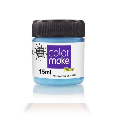 Tinta Liquida Fluorescente 15 com ML Azul - Color Make - Yur color make Menor preço em Tinta Liquida Fluorescente 15 com ML Azul - Color Make - Yur color make
