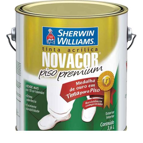 Tinta Novacor acrílico piso 3,6L vermelho segurança Sherwin Williams - Sherwin willians Menor preço em Tinta Novacor acrílico piso 3,6L vermelho segurança Sherwin Williams - Sherwin willians