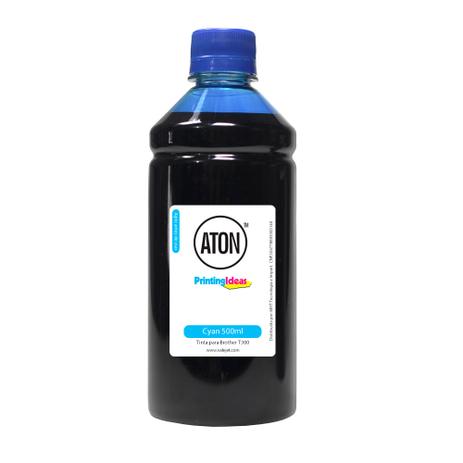 Tinta para Brother BT5001C T300 T500W Cyan 500ml Corante Aton Menor preço em Tinta para Brother BT5001C T300 T500W Cyan 500ml Corante Aton