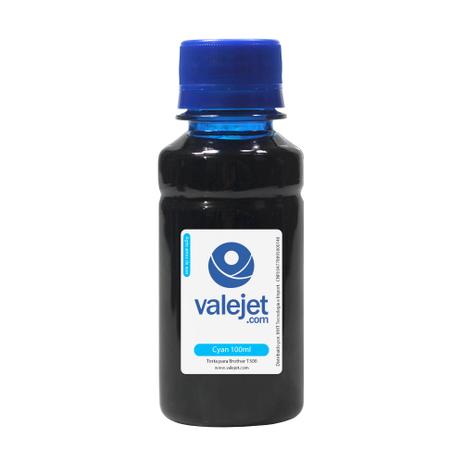 Tinta para Brother BT5001C T300 T500W T700W Cyan 100ml Corante - Valejet Menor preço em Tinta para Brother BT5001C T300 T500W T700W Cyan 100ml Corante - Valejet