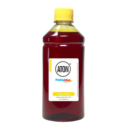 Tinta para Brother BT5001Y T300 T500W Yellow 500ml Corante Aton Menor preço em Tinta para Brother BT5001Y T300 T500W Yellow 500ml Corante Aton