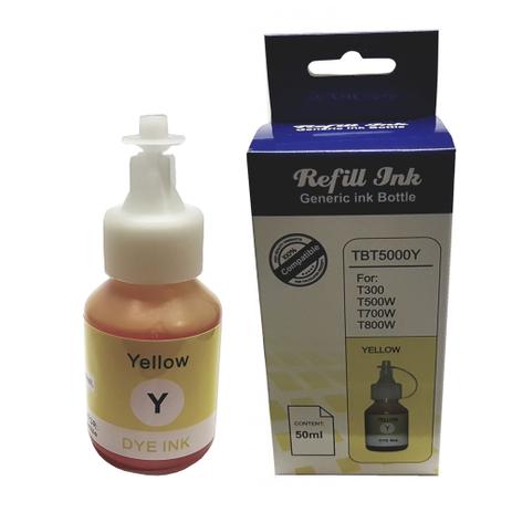Tinta para Brother T5001Y T300 T500W T700W T800W Yellow 50ml Premium Menor preço em Tinta para Brother T5001Y T300 T500W T700W T800W Yellow 50ml Premium