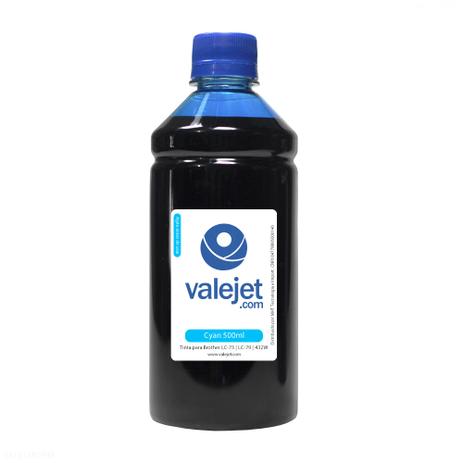 Tinta para Cartucho Brother LC79 Cyan 500ml Corante - Valejet Menor preço em Tinta para Cartucho Brother LC79 Cyan 500ml Corante - Valejet
