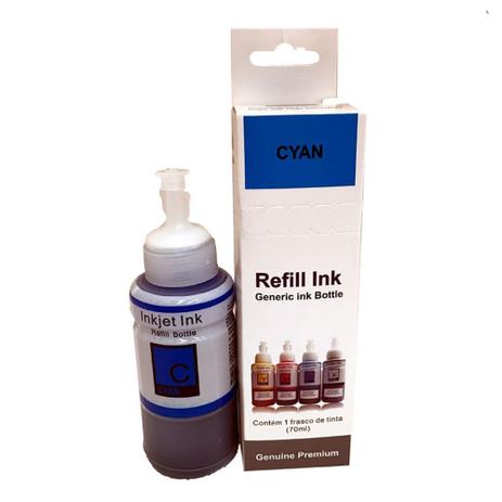 Tinta para Impressora Epson Bulk Ink L200 L355 Cyan 70ml Premium Menor preço em Tinta para Impressora Epson Bulk Ink L200 L355 Cyan 70ml Premium