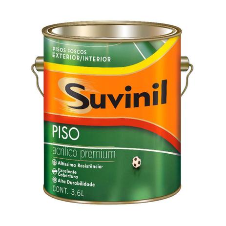 Tinta para Piso Liso cinza escuro 3,6 litros Suvinil Menor preço em Tinta para Piso Liso cinza escuro 3,6 litros Suvinil