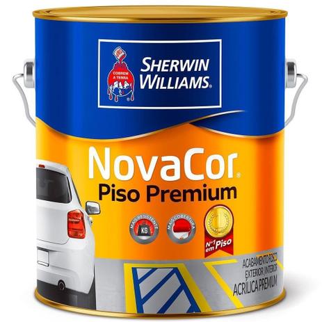 Tinta para Piso Novacor Sherwin-Williams Azul Lisa para Cimentado 3,6L Menor preço em Tinta para Piso Novacor Sherwin-Williams Azul Lisa para Cimentado 3,6L