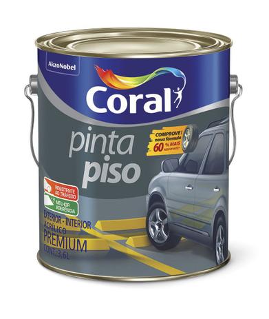 Tinta Pinta Piso 3,6 litros preto Coral Menor preço em Tinta Pinta Piso 3,6 litros preto Coral