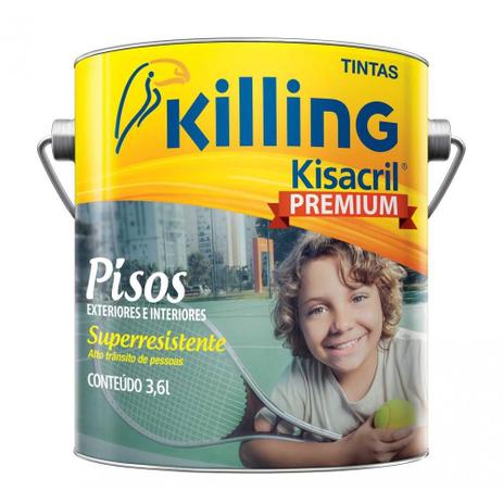 Tinta Piso Acrílica Kisacril 3.6Lt Verde - Killing s.a. tintas e adesivos é boa?