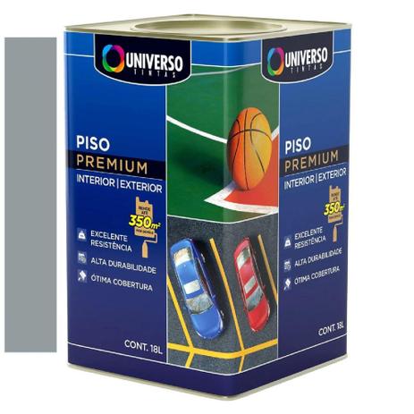 Tinta Piso Universo Premium- 18 lts - Cinza Médio Menor preço em Tinta Piso Universo Premium- 18 lts - Cinza Médio