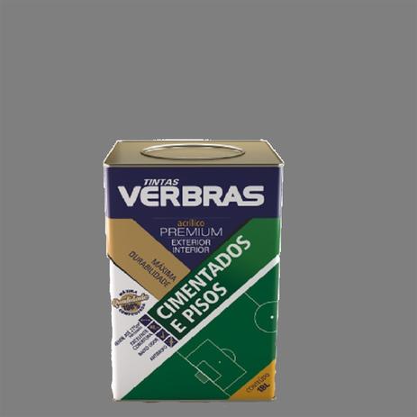 Tinta pisos premium cinza (latão 18l) - verbras Menor preço em Tinta pisos premium cinza (latão 18l) - verbras