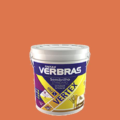 Tinta semi-brilho cenoura (galão 3,6l) vertex - verbras Menor preço em Tinta semi-brilho cenoura (galão 3,6l) vertex - verbras
