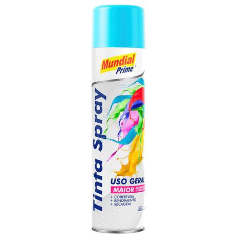 Tinta Spray 400ml Uso Geral Azul Claro Mundial Prime Tinta Para Parede Madeira Aco Magazine Luiza