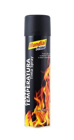 Tinta Spray Alta Temperatura Preto Fosco 400ml Mundial Prime Menor preço em Tinta Spray Alta Temperatura Preto Fosco 400ml Mundial Prime