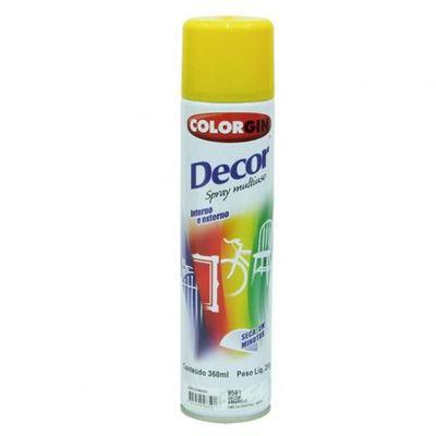 Tinta Spray Amarelo Decor 360ml - Colorgin Menor preço em Tinta Spray Amarelo Decor 360ml - Colorgin