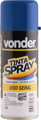 Tinta spray azul escuro 200ml/110g - Vonder Menor preço em Tinta spray azul escuro 200ml/110g - Vonder