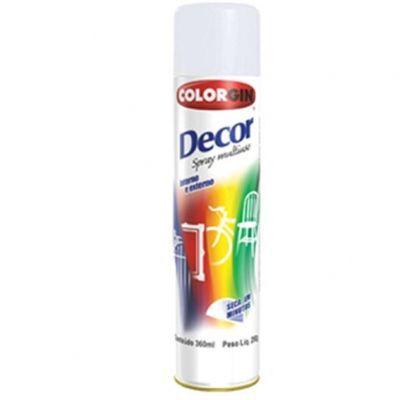 Tinta Spray Branca Fosco Decor 360ml - Colorgin Menor preço em Tinta Spray Branca Fosco Decor 360ml - Colorgin