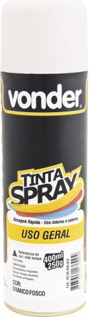 Tinta spray branco fosco 400ml/250g - Vonder é boa?