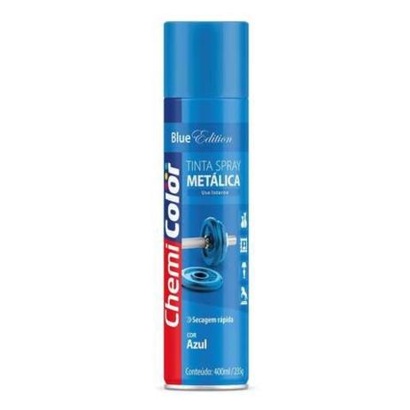 Tinta Spray Chemicolor Metálica Azul 400ml Menor preço em Tinta Spray Chemicolor Metálica Azul 400ml