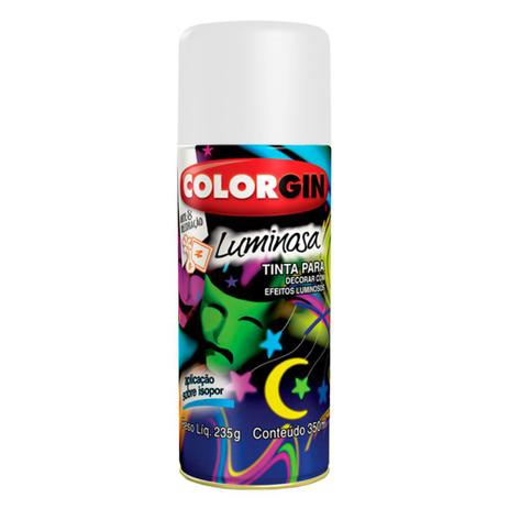 Tinta Spray Colorgin Luminosa 350ml Fundo Branco -762 Menor preço em Tinta Spray Colorgin Luminosa 350ml Fundo Branco -762