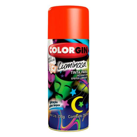 Tinta Spray Colorgin Luminosa 350ml Vermelho - 755 Menor preço em Tinta Spray Colorgin Luminosa 350ml Vermelho - 755