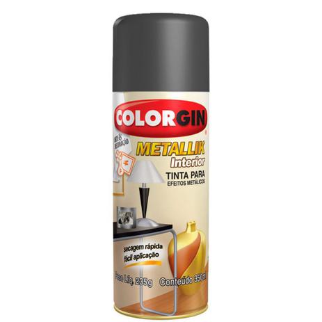 Tinta Spray Colorgin Metallik 350 ml Bronze - 055 Menor preço em Tinta Spray Colorgin Metallik 350 ml Bronze - 055