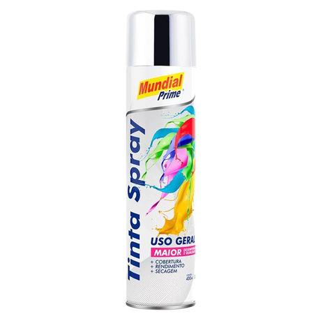 Tinta Spray Cromado Mundial Menor preço em Tinta Spray Cromado Mundial