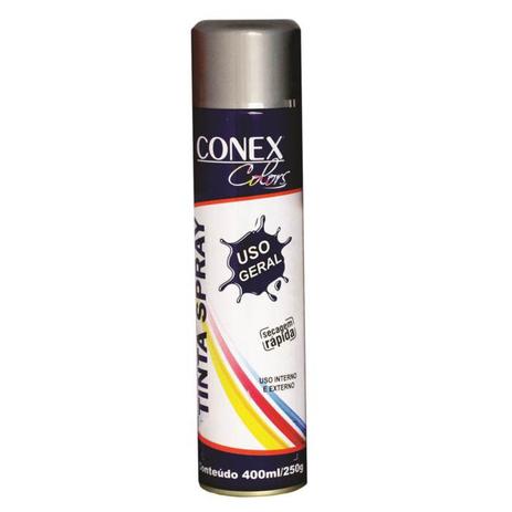 Tinta Spray Grafite 400ml CONEX COLORS Menor preço em Tinta Spray Grafite 400ml CONEX COLORS