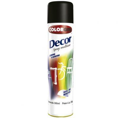 Tinta Spray Grafite Decor 360ml - Colorgin Menor preço em Tinta Spray Grafite Decor 360ml - Colorgin