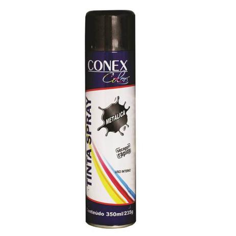 Tinta Spray Grafite Metálica 350ml CONEX COLORS Menor preço em Tinta Spray Grafite Metálica 350ml CONEX COLORS