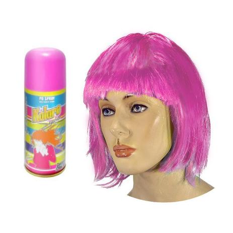 Tinta spray kalore para cabelo maquiagem temporária - pink - Baston Menor preço em Tinta spray kalore para cabelo maquiagem temporária - pink - Baston