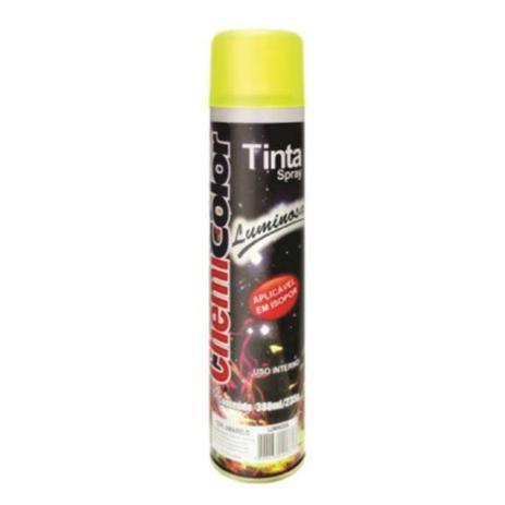 Tinta Spray Luminoso Amarela 380ml Chemicolor - Baston chemi color Menor preço em Tinta Spray Luminoso Amarela 380ml Chemicolor - Baston chemi color