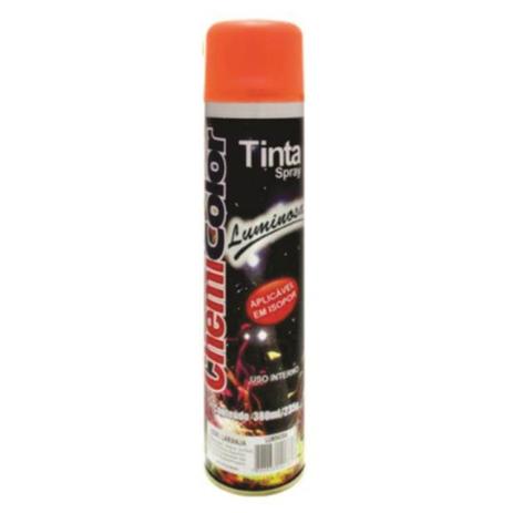 Tinta Spray Luminoso Laranja 380ml Chemicolor - Baston chemi color Menor preço em Tinta Spray Luminoso Laranja 380ml Chemicolor - Baston chemi color