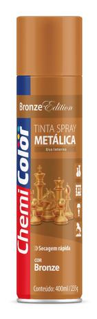 Tinta Spray Metalica Bronze Chemicolor 400ml Menor preço em Tinta Spray Metalica Bronze Chemicolor 400ml