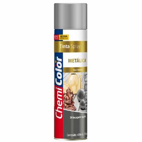 Tinta Spray Metálica Cromado 400Ml Chemicolor Menor preço em Tinta Spray Metálica Cromado 400Ml Chemicolor