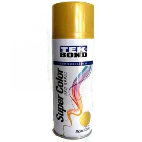 Tinta Spray Metalica Ouro Tekbond 350ml Menor preço em Tinta Spray Metalica Ouro Tekbond 350ml