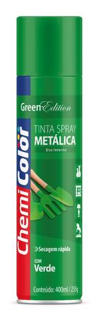 Tinta Spray Metalica Verde Chemicolor 400ml Menor preço em Tinta Spray Metalica Verde Chemicolor 400ml