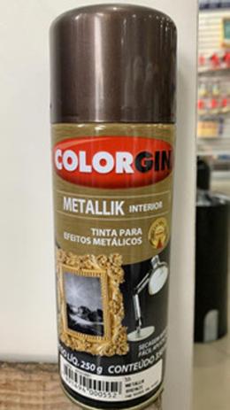 Tinta spray metallik - COLORGIN Menor preço em Tinta spray metallik - COLORGIN