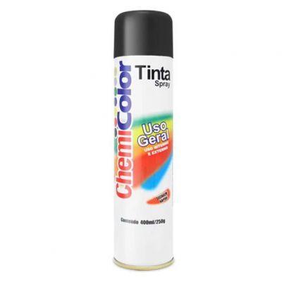 Tinta Spray Preta Brilhante Chemicolor 400ml Menor preço em Tinta Spray Preta Brilhante Chemicolor 400ml
