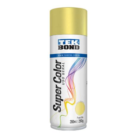 Tinta Spray Super Color Dourado Uso Geral 350ml - Tekbond Menor preço em Tinta Spray Super Color Dourado Uso Geral 350ml - Tekbond