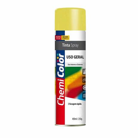 Tinta Spray Uso Geral Amarelo 400Ml Chemicolor Menor preço em Tinta Spray Uso Geral Amarelo 400Ml Chemicolor