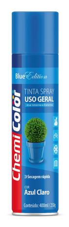Tinta Spray Uso Geral Azul Claro Chemicolor 400ml Menor preço em Tinta Spray Uso Geral Azul Claro Chemicolor 400ml
