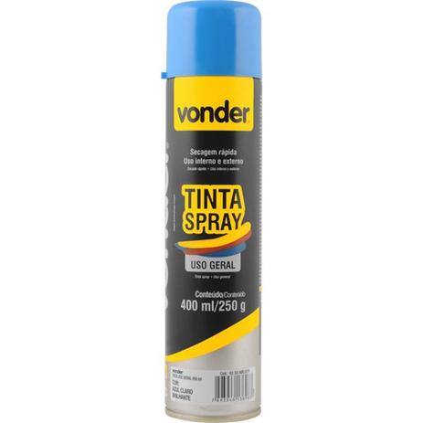 Tinta Spray Uso Geral Azul Claro - Vonder Menor preço em Tinta Spray Uso Geral Azul Claro - Vonder