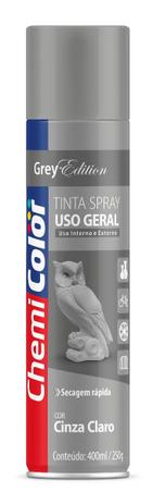 Tinta Spray Uso Geral Cinza Escuro Chemicolor 400ml Menor preço em Tinta Spray Uso Geral Cinza Escuro Chemicolor 400ml