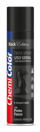 Tinta Spray Uso Geral Preto Fosco Chemicolor 400ml é boa?