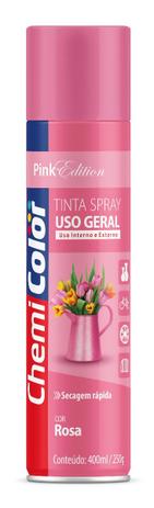 Tinta Spray Uso Geral Rosa Chemicolor 400ml Menor preço em Tinta Spray Uso Geral Rosa Chemicolor 400ml