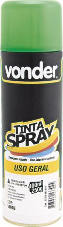 Tinta spray verde 400ml/250g - Vonder é boa?