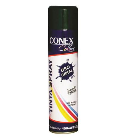 Tinta Spray Verde Escuro 400ml CONEX COLORS - 6 Unidades Menor preço em Tinta Spray Verde Escuro 400ml CONEX COLORS - 6 Unidades